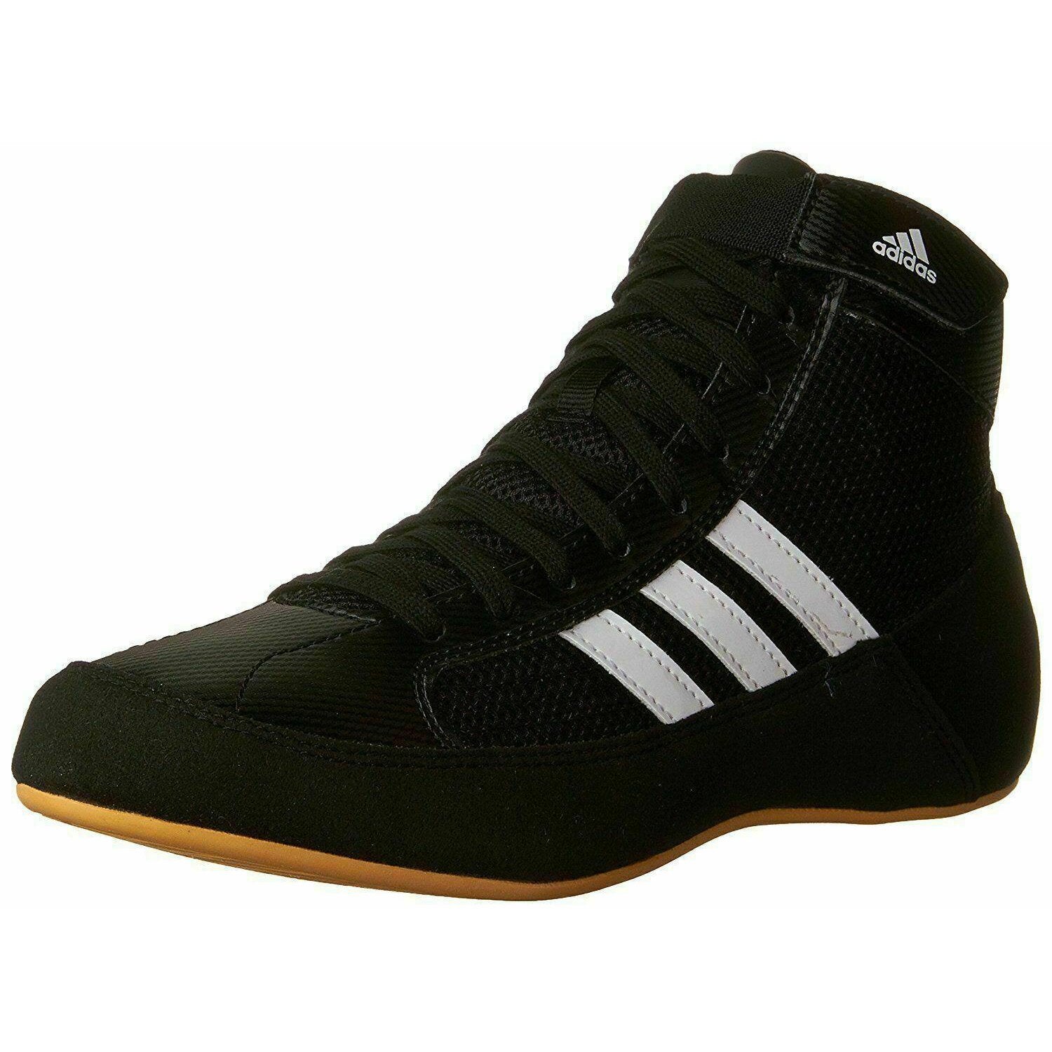 adidas Mens Havoc Wrestling Shoes Black Boxing Boots