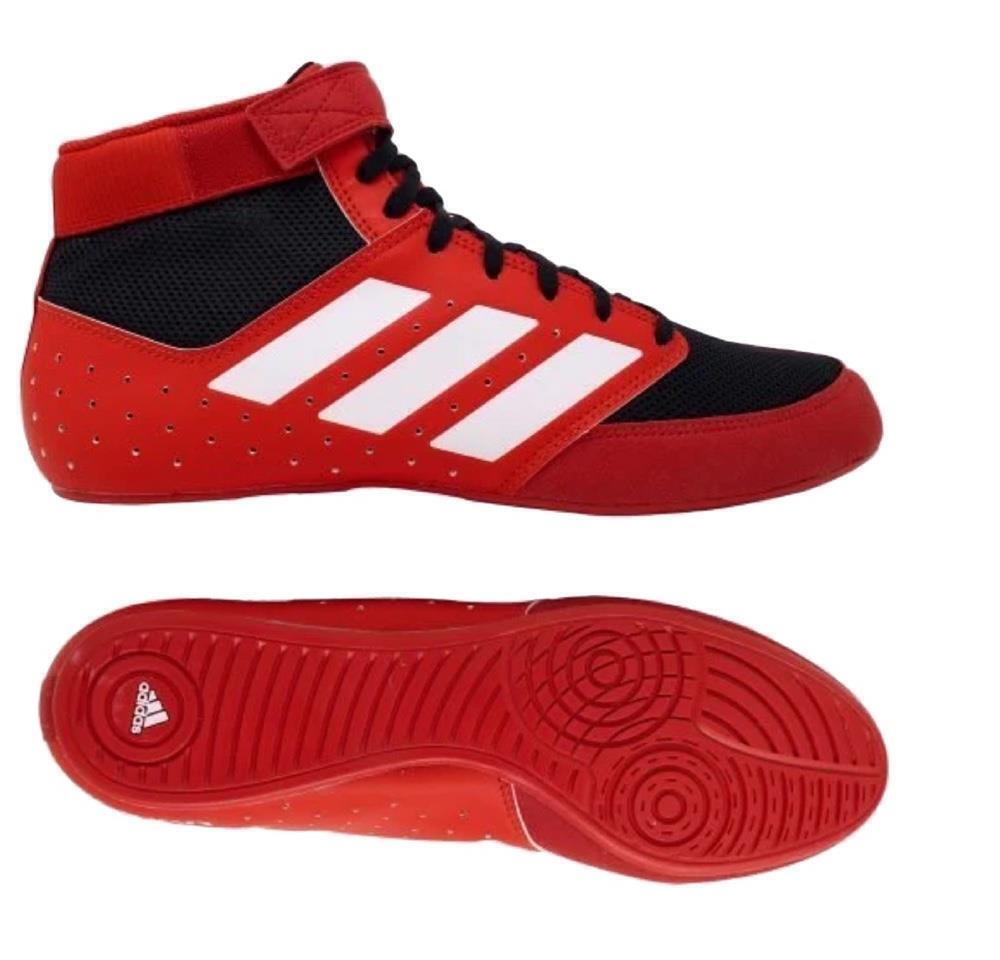 adidas Mens Mat Hog 2.0 Wrestling Shoes Red Adult Boxing Boots