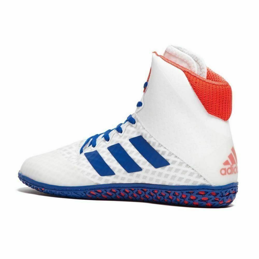 adidas Mens Mat Wizard 4 Boxing Boots Wrestling Shoes White