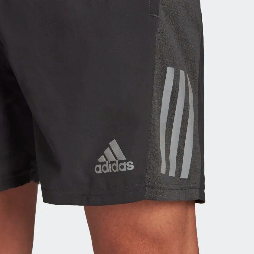 adidas Mens Own The Run Running Shorts Grey
