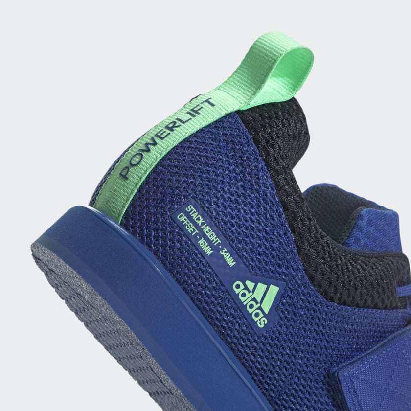 adidas Powerlift 5 Weightlifting Shoes Gym Trainers Blue