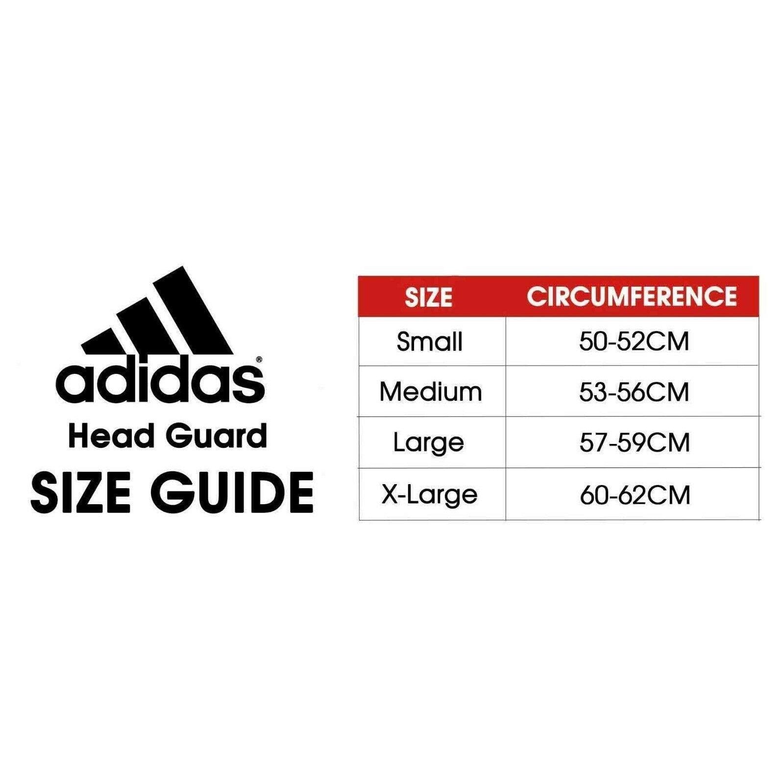 adidas head guard size chart