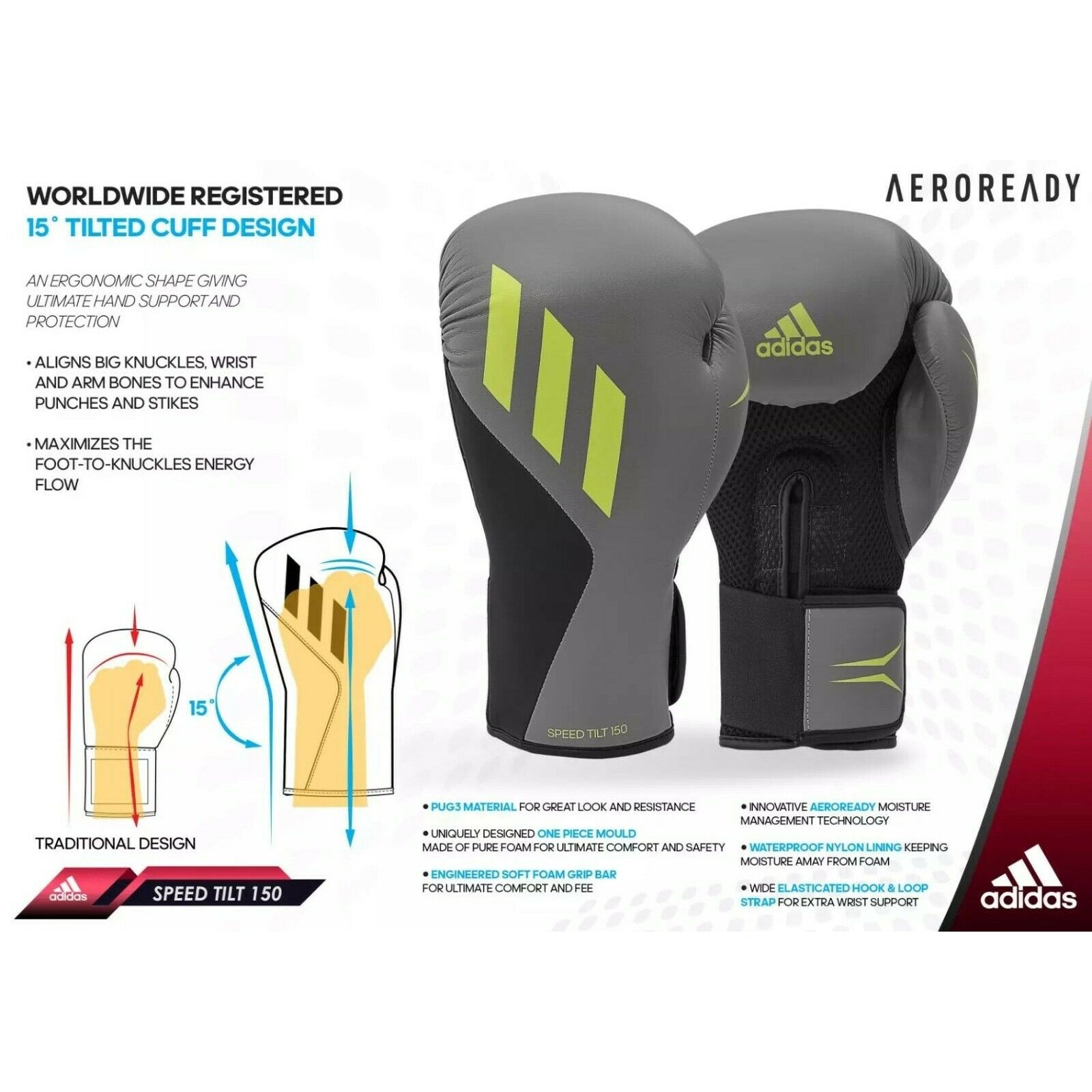 adidas Speed Tilt 150 Boxing Gloves Synthetic Leather