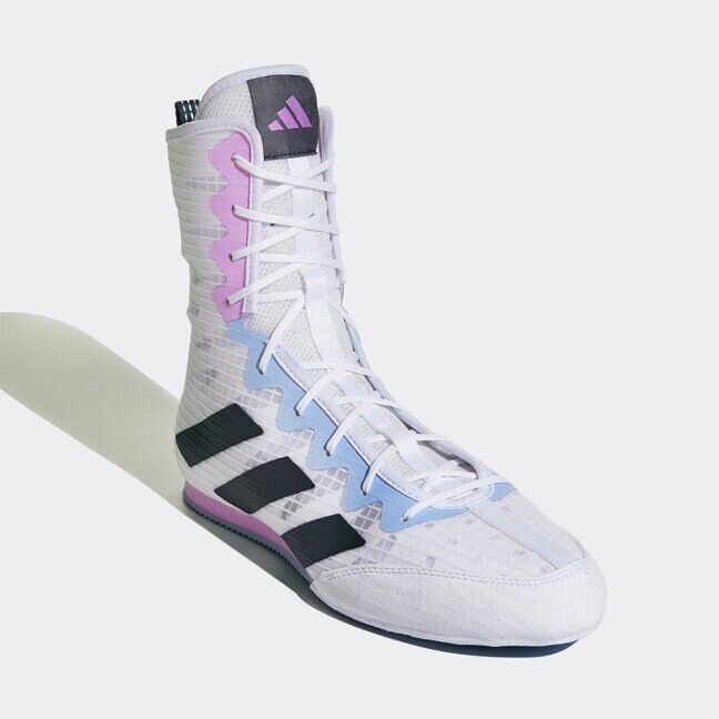adidas Box Hog 4 Boxing Boots White & Lilac