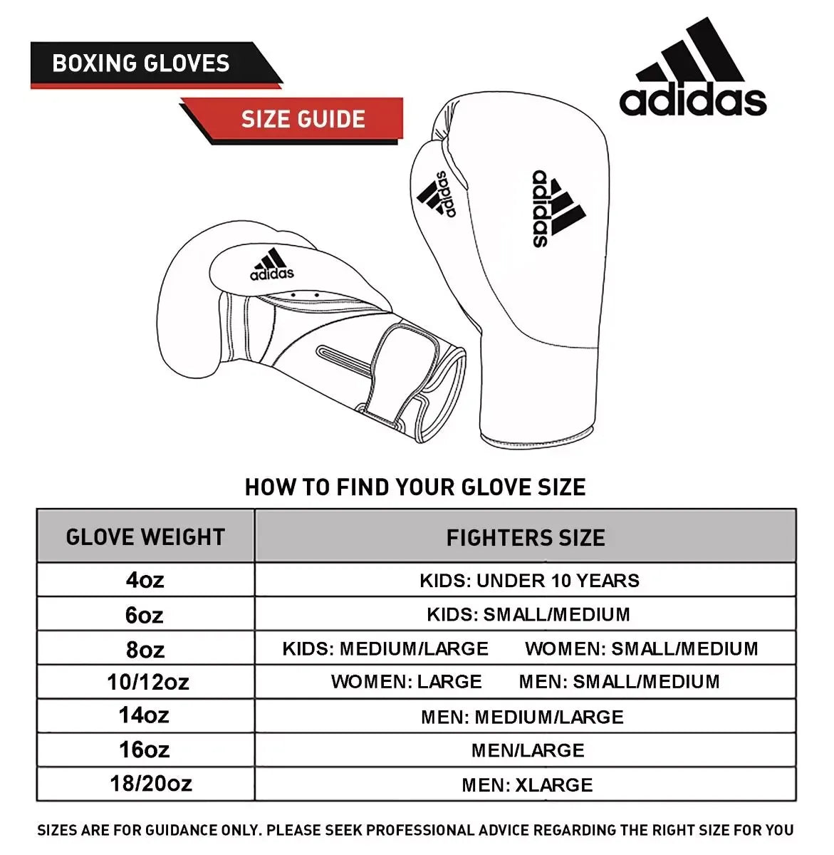 adidas Kids Boxing Gloves Speed 50 Black Junior Youth