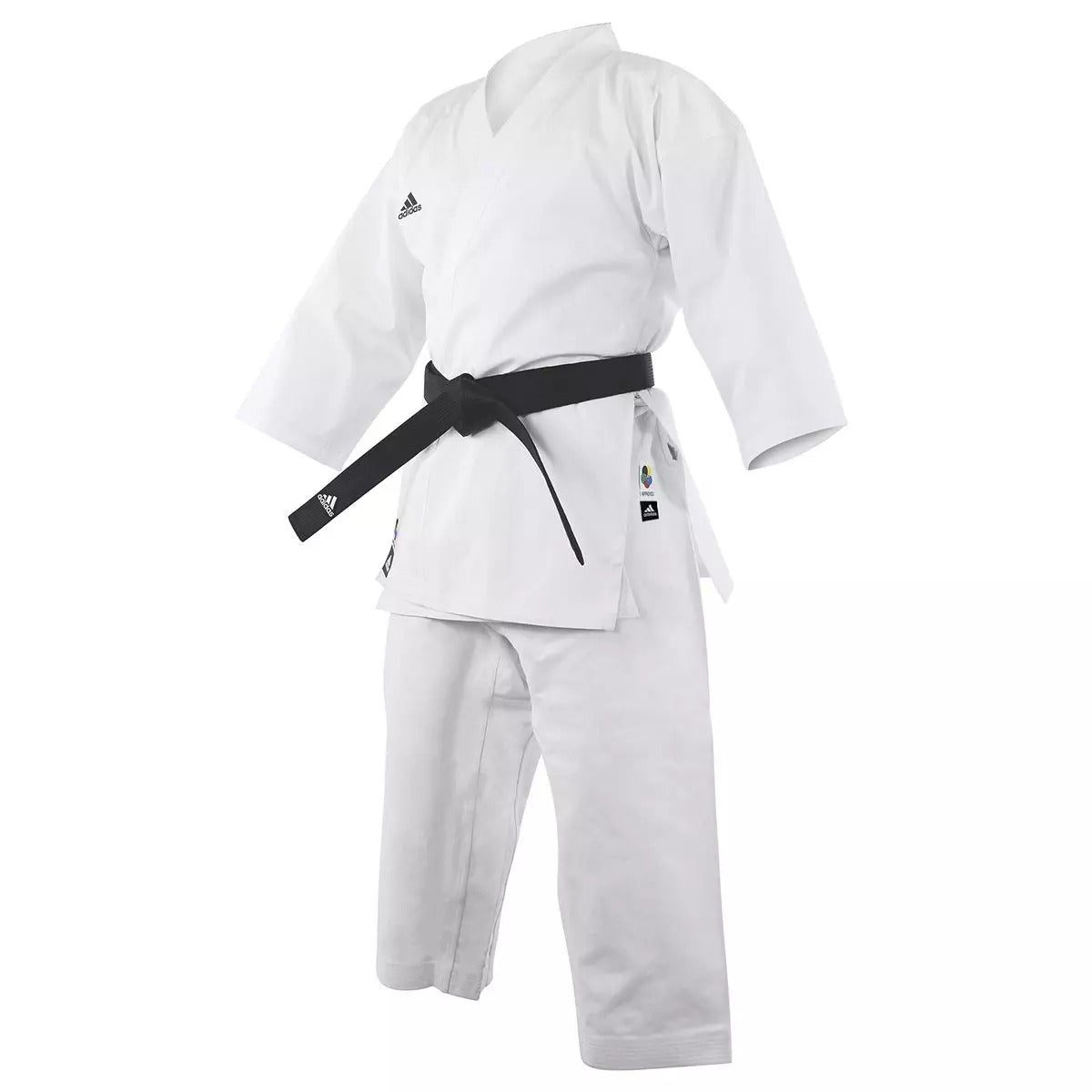 adidas Karate Gi WKF Club Adults White Uniform K220C - Budo Online
