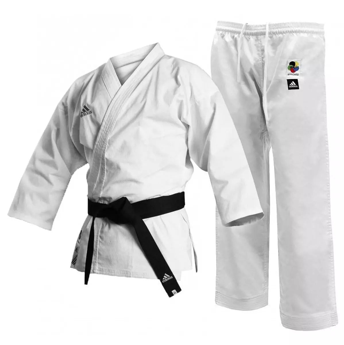 adidas Karate Gi WKF Club Adults White Uniform K220C - Budo Online