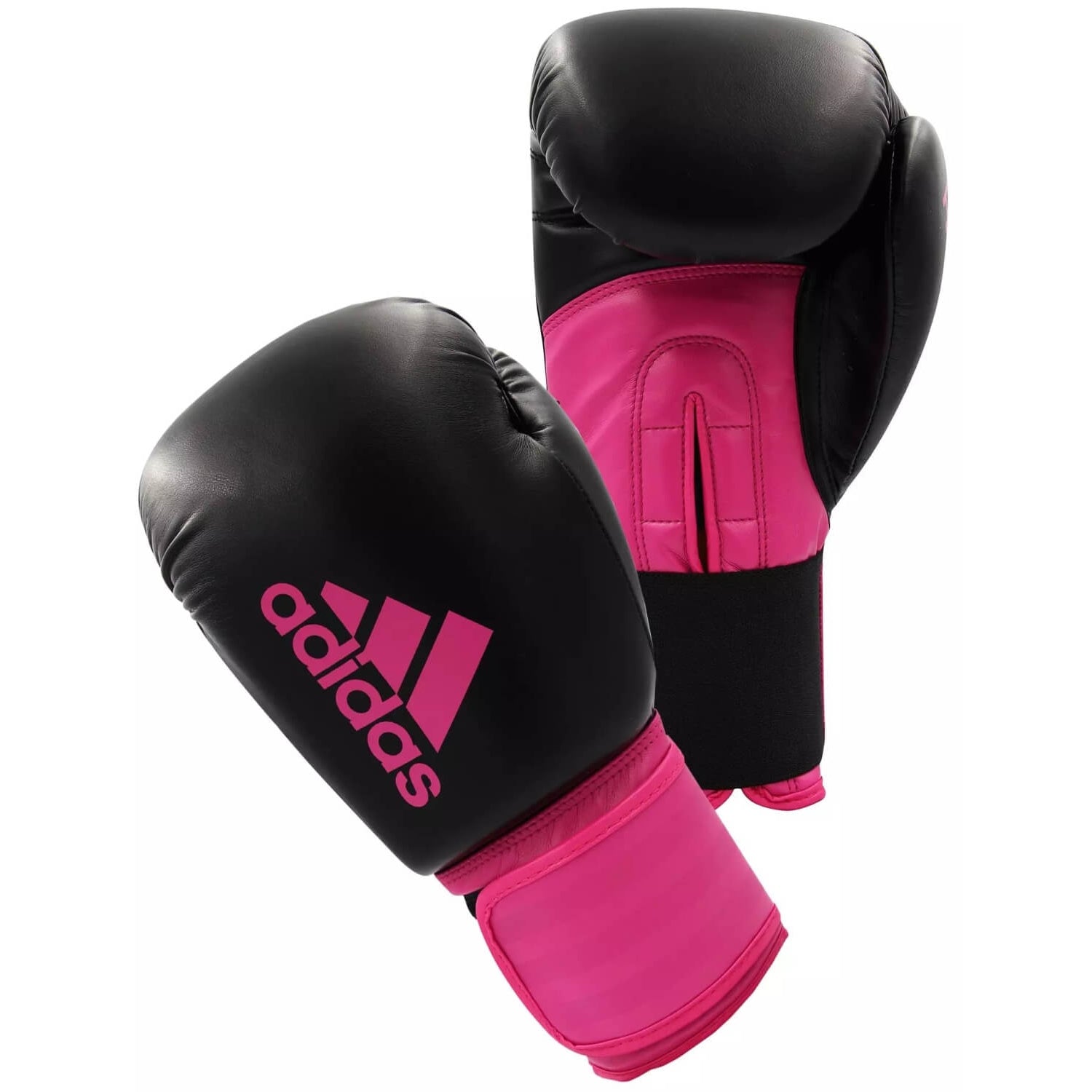 adidas Hybrid 100 Womens Boxing Gloves Black & Pink - Budo Online