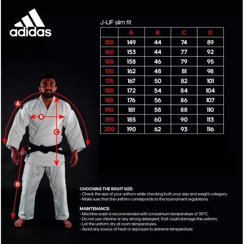 adidas Champion II IJF Judo Suit Red Label Heavy Gi
