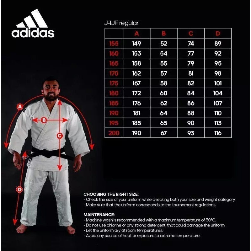 adidas Champion III IJF JACKET Judo Red Label Gi