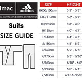 adidas AdiZero Kumite WKF Karate Suit Blue Stripes Competition Uniform 4.5oz Gi