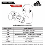 adidas Hybrid 300X Pro Boxing Gloves Satin Lined