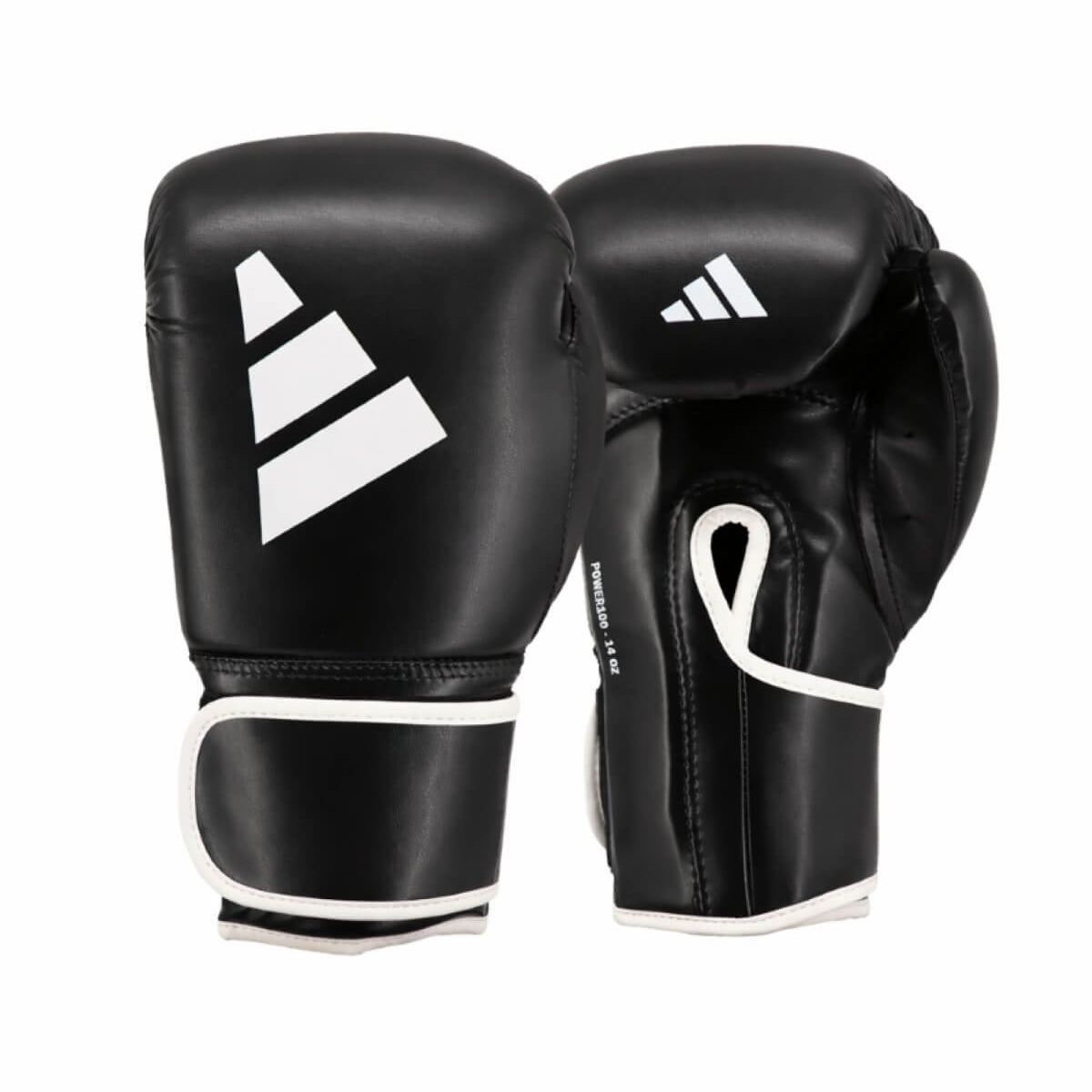 adidas Power 100 Boxing Gloves - PU Training Gloves with Wrist Support