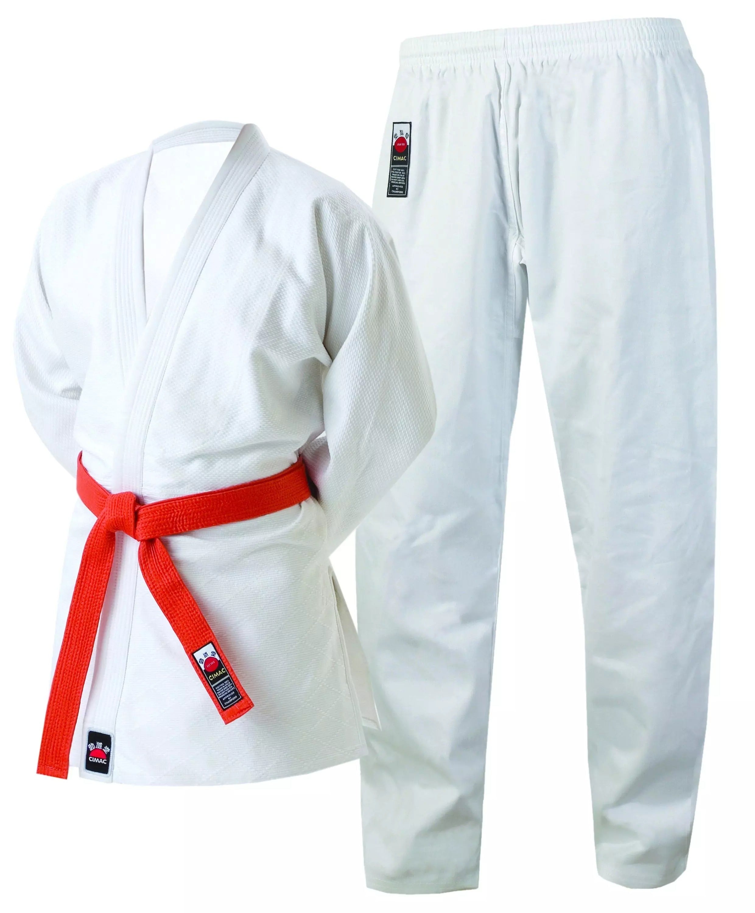 Cimac Kids Judo Gi Suit 9oz Uniform & White Belt
