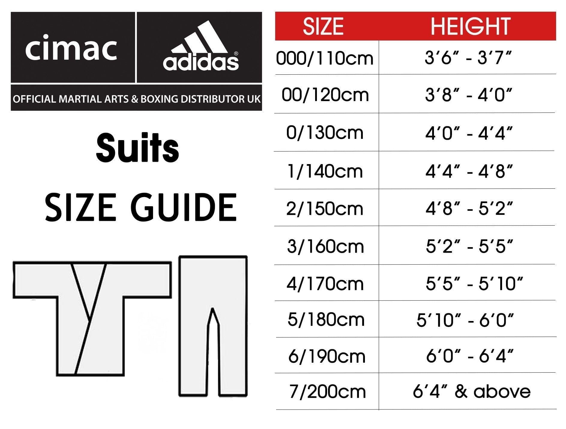Cimac Club Judo Suit 350g Kids & Adult Uniform 13oz + White Belt