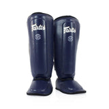 Fairtex SPK9 Kids Muay Thai Shin Guards Kickboxing MMA Black Blue Red