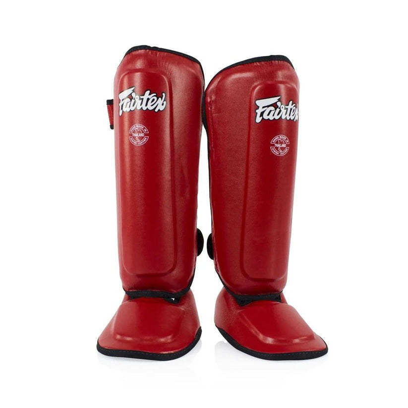Fairtex SPK9 Kids Muay Thai Shin Guards Kickboxing MMA Black Blue Red
