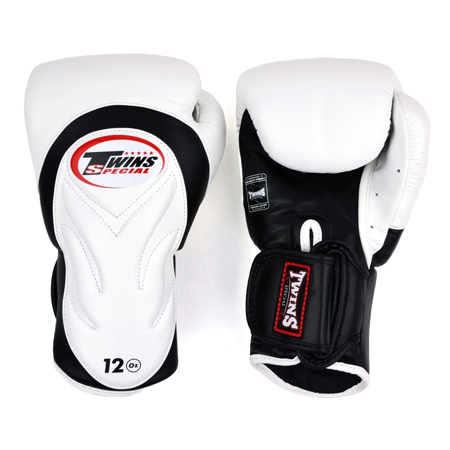 Twins Leather Deluxe Muay Thai Boxing Gloves BGVL6 Black Red White Green