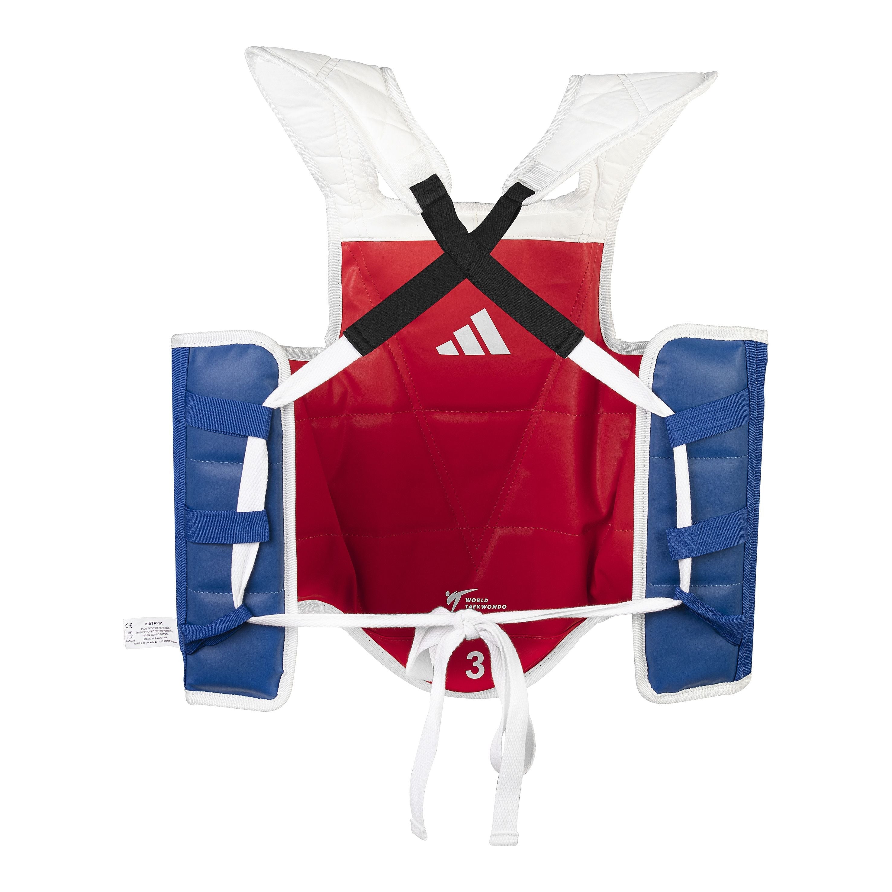 adidas Body Armour Chest Protector World Taekwondo Approved