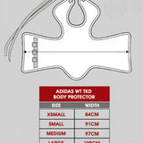 adidas Body Armour Chest Protector World Taekwondo Approved