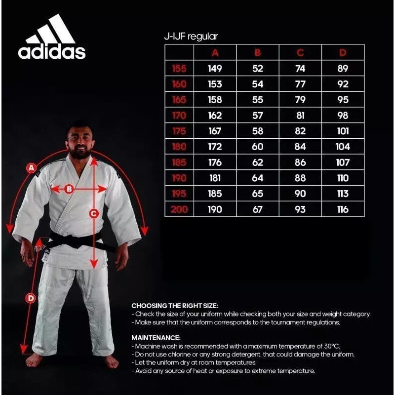 adidas Champion III IJF Judo Trousers Red Label Gi Pants