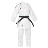 adidas Adi-Zero Karate Suit WKF Approved Kumite Gi Red & Blue Uniform Set