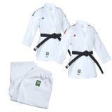 adidas Adi-Zero Karate Suit WKF Approved Kumite Gi Red & Blue Uniform Set