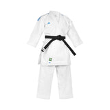 adidas WKF 14oz Karate Uniform Japanese Cut Kata Tournament Gi Red Blue Suit Set