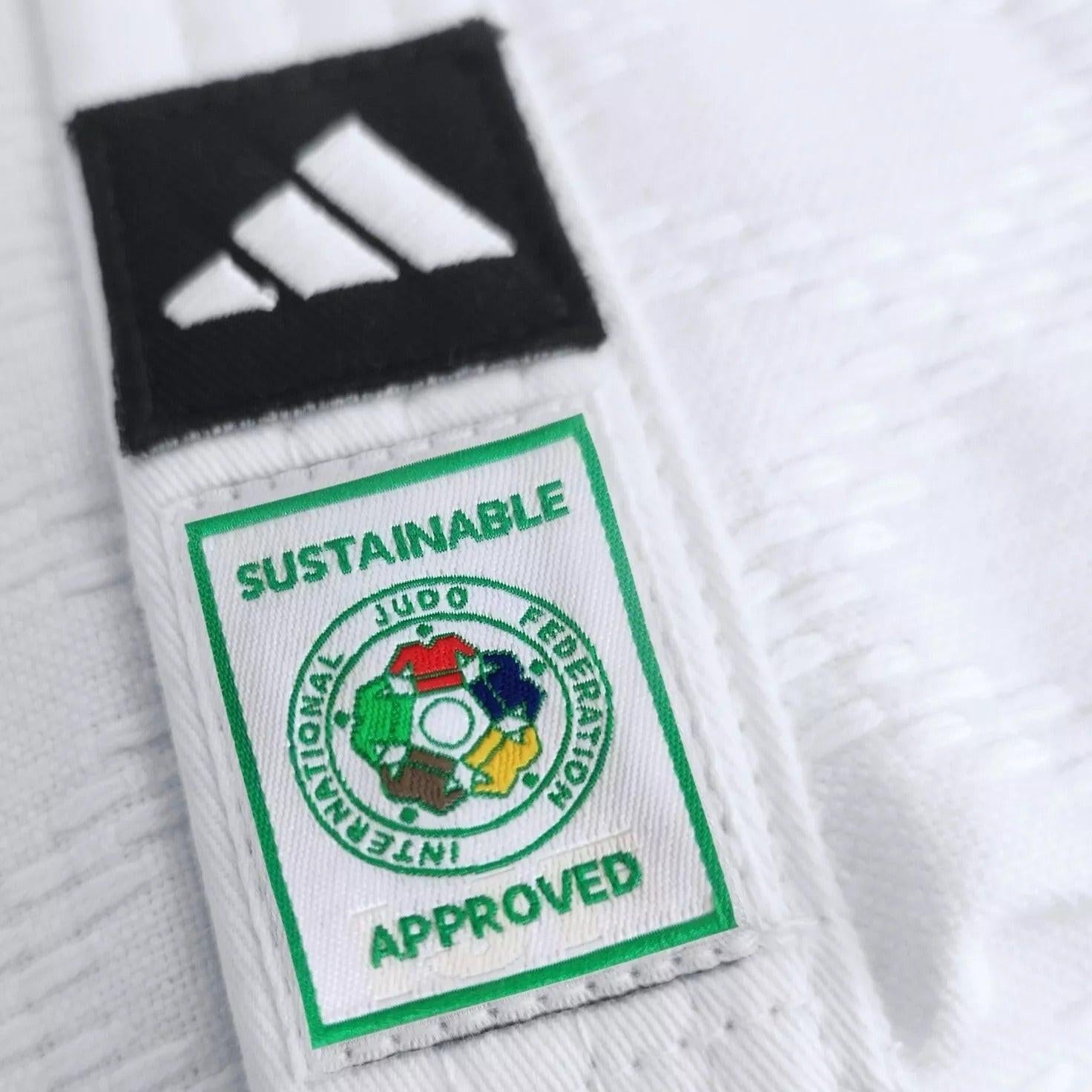 adidas IJF Approved Judo Black Belt Cotton 45mm Width.