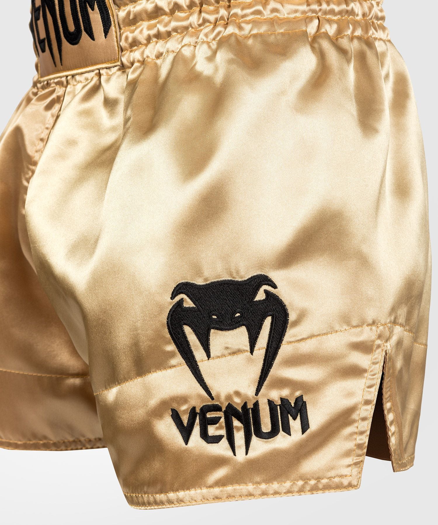 Venum Gold Mens Muay Thai Shorts Classic