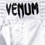 Venum White Mens Muay Thai Shorts Classic