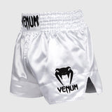 Venum White Mens Muay Thai Shorts Classic