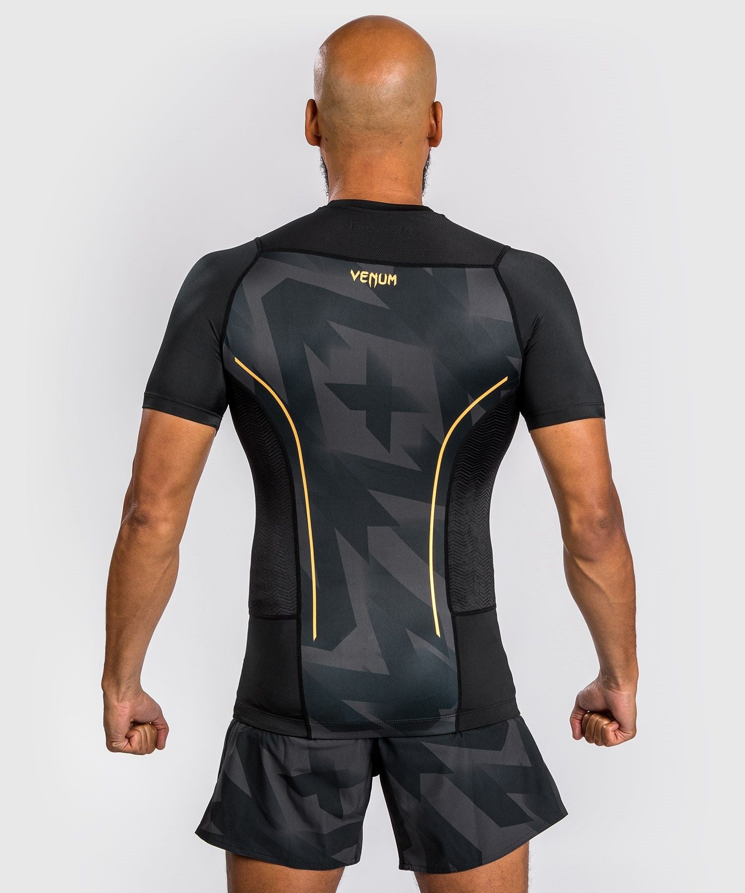 Venum Razor Rashguard Short Sleeves - Black/Gold