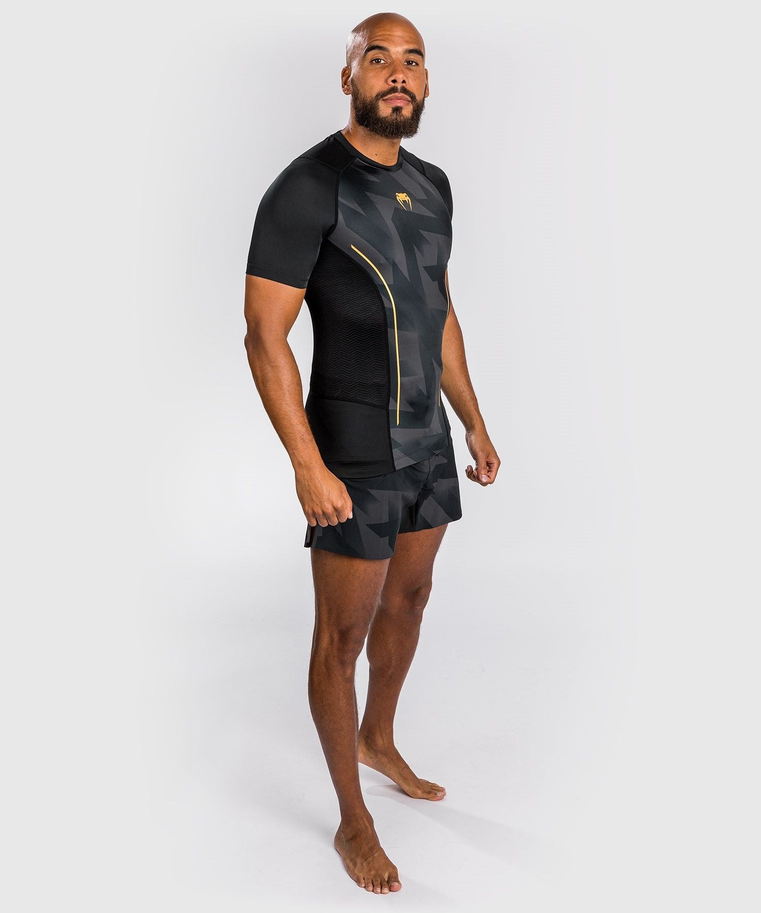 Venum Razor Rashguard Short Sleeves - Black/Gold