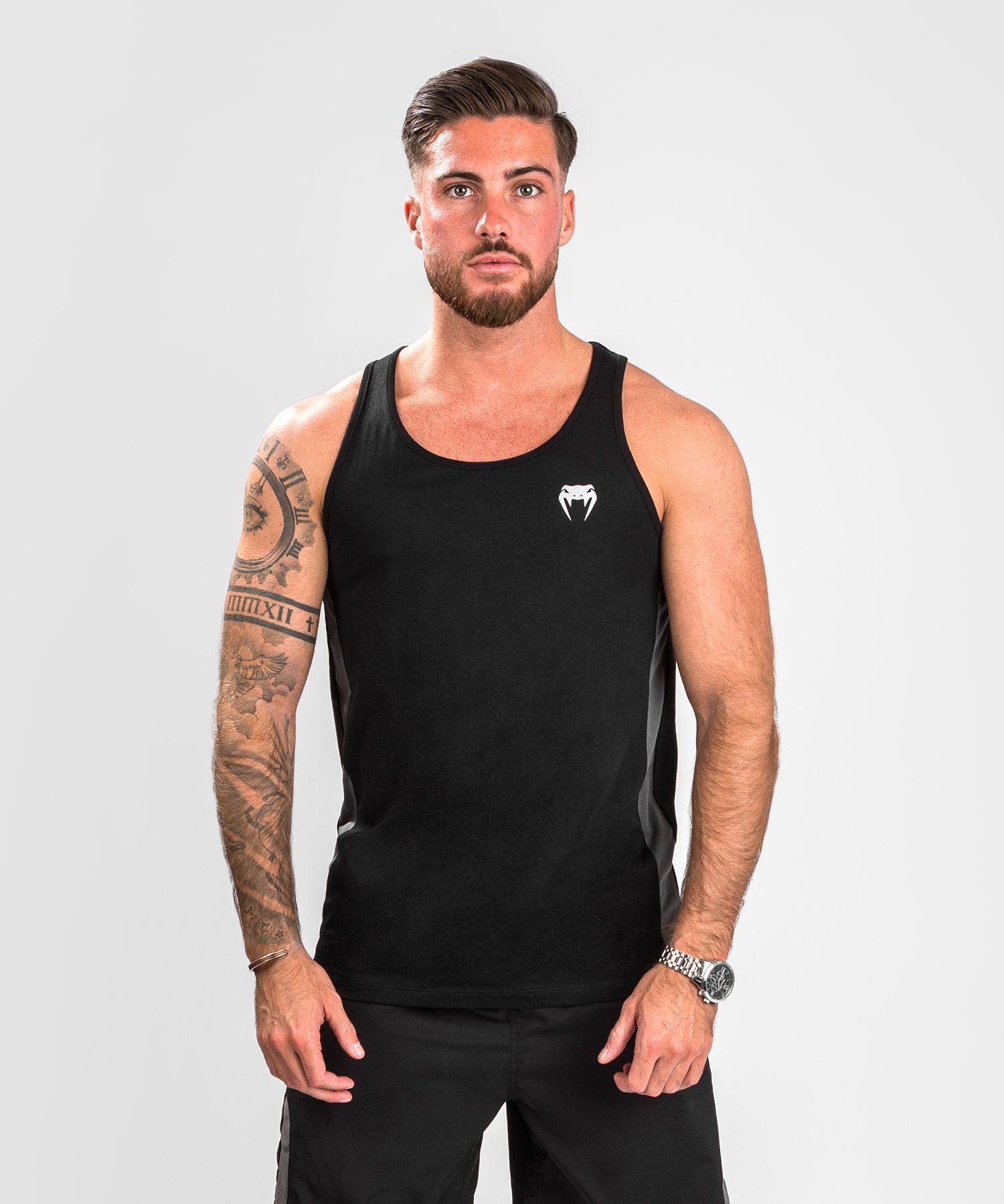 Venum Essential Training Tank Top Vest - Black - Budo Online