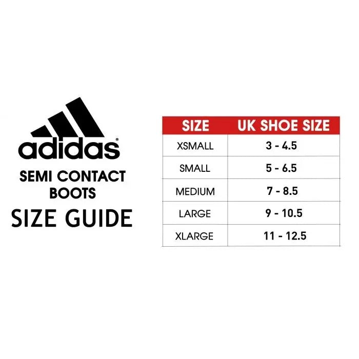 adidas Semi Contact Boots Foot Protectors Kickboxing Taekwondo